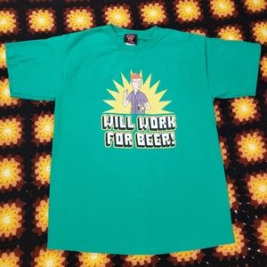 Vintage King of the Hill Tee Shirt Men Medium Graphic Tee KOH Texas Dale Gribble